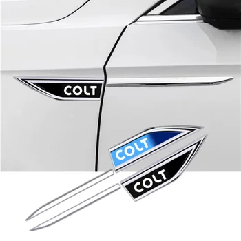 3D metalinė automobilio emblema Logotipas Sparno ašmenys Lipduko ženklelis Automobilio kėbulo apsauginis lipdukas Mitsubishi Colt automobilių priedams