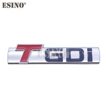 3D T-GDi TGDI automobilio bagažinės metalo cinko lydinio klijų ženklelio emblema Galinio kėbulo bagažinės dangčio ženklelis