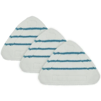 3vnt Garų šluostės keitimo pagalvėlės Trikampis plaunamas audinys Valymas Grindys Mikropluošto šluostės galvutės padas Garų šluostės jungiamosios detalės