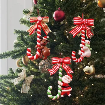 3vnt/Komplektas Kalėdų eglutės puošyba Pakabinamas ornamentas Minkštas keraminis Kalėdų senis Elnias Laikantis raidę J Miniatiūros Vakarėlių reikmenys