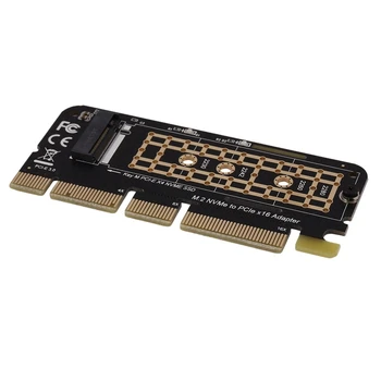 3X M.2 Nvme SSD į PCI-E X16 keitiklio kortelė NGFF M-Key M.2 Pcie PCI-Express X4 / X8 / X16 kietojo kūno disko adapterio plokštė