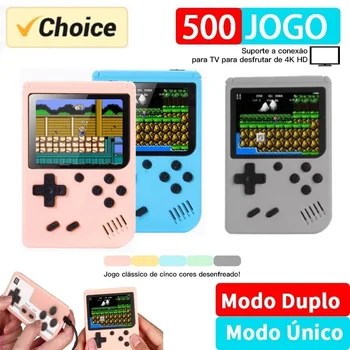 500 IN 1 Retro Portable Mini rankinių vaizdo žaidimų konsolė 8 bitų 3,0 colio spalvotas LCD žaidimų grotuvas, integruotas į 500 žaidimų vaikams Gift