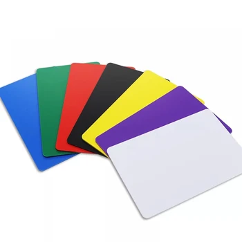 500PCS NFC216 13.56MHZ 888 baitai Tuščias spalvingas plastikas PVC Smart Media Skaitmeninis verslas NFC bekontaktė socialinio atpažinimo kortelė