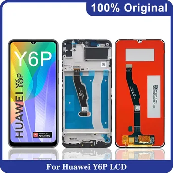6.3'' Originalas Huawei Y6P 2020 LCD MED-LX9 MED-LX9N ekrano jutiklinio ekrano skaitmeninimo įrenginys, skirtas Huawei Y6P LCD ekrano pakeitimui