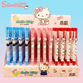 60vnt Sanrio Hellokitty Melody Cartoon Ballpoint Pen Blue Refill Neutral Signature Pen Student Writing Stationery SchoolSupplies