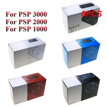 6PCS YuXiFor 1000 2000 3000 žaidimų konsolė Nauja pakavimo dėžutė dėžutė PSP3000 žaidimų konsolės pakuotė su rankiniu ir įdėklu