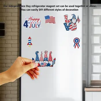 6vnt Universal Eco-friendly Colorfast USA Independence Day Window Decal for Van Car Funny Lipdukas Automobilio dekoro lipdukas