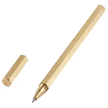 83XC Specialus anti-roll rankų darbo žalvarinis rašiklis, tvirtas nešiojamas kišeninis rašiklis, unikalus poliruoto metalo ženklo parašo rašiklis gelinis rašiklis, dovanų rašiklis
