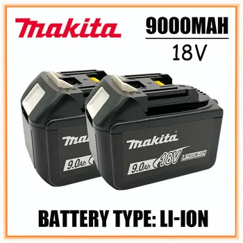 9.0Ah 18V keitimas Makita 18V baterija BL1830 BL1830B BL1840 BL1840B BL1850 BL1850B įkraunamas akumuliatoriaus indikatorius LED