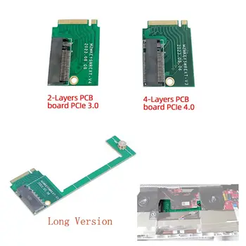 90 laipsnių perdavimo plokštė M2 kietasis diskas Modifikuotas M2 Transfercard trumpas ilgas PCIE4.0 4 sluoksnių PCB plokštė ASUS Rog Ally pasidaryk pats