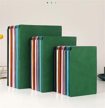 A5 Business Soft Leather Notebook B5 Insert Pen Meeting Notepad A6 Pocket Hand Ledger Office Stationery