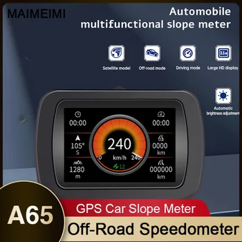 A65 GPS išmanusis nuolydžio matuoklis Automobilio GPS bekelės spidometras Sukimosi kampas 