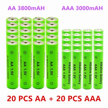 AA + AAA įkraunamas AA 1.5V 3800mAh/1.5V AAA 3000mah šarminė baterija Įvairūs elektroniniai gaminiai pakeičia bateriją Ni-MhBattery