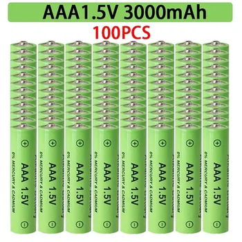 AAA1.5V Baterija 3000mAh Įkraunama baterija Ličio jonų 1,5 V AAA baterija laikrodžiams Pelės Kompiuteriai Žaislai ir kt. + Nemokamas pristatymas