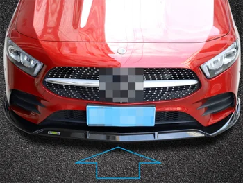 ABS priekinio lūpų buferio skirstytuvo difuzoriaus apsauga nuo spoilerio, skirta Mercedes Benz A200L 2019