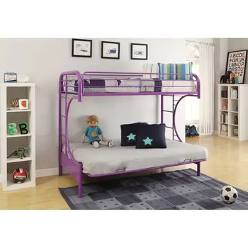 ACME Eclipse Bunk Bed (Twin/Full/Futon) violetinės spalvos