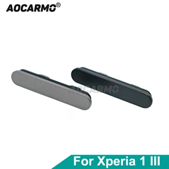 Aocarmo skirta Sony Xperia 1 III / X1iii MARK3 XQ-BC52 XQ-BC72 SO-51B SOG03 MicroSD kortelės SIM dėklo lizdo prievado dangtelio dulkių kamštis