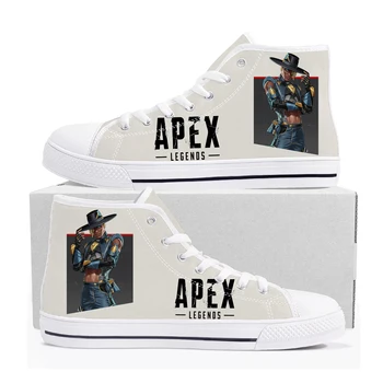 Apex Legends Seer High Top Sneakers Hot Cartoon Game Mens Womens Teenager Aukštos kokybės drobiniai batai Casual Tailor Made Sneaker