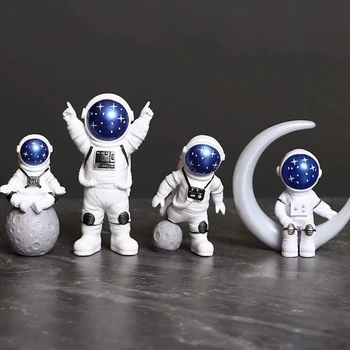 Astronauto figūrėlė Figūrėlė Erdvėlaivio skulptūra Mokomasis žaislas Stalinis kompiuteris Namų dekoravimas Astronauto modelis vaikams Dovana