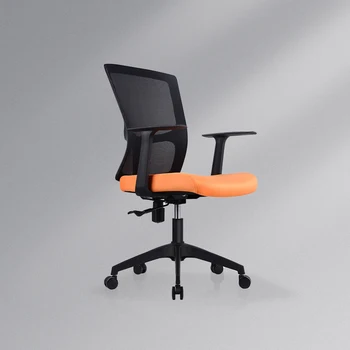 Aukštas Patogus Ergonomiškas Biuro kėdė Reguliuojama oranžinė Juoda Kambarys Pasukama biuro kėdė Fotelis Biuras Meuble Priedai