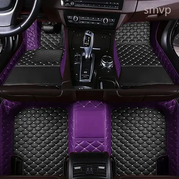 Automobiliniai grindų kilimėliai BMW X7 2020 2019 (7 vietų) Dirbtinės odos vandeniui atsparūs automobilių kilimai Individualaus stiliaus automobilių salono aksesuarai