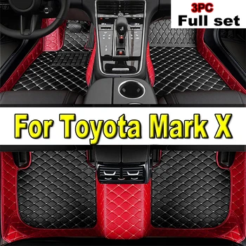Automobiliniai grindų kilimėliai Toyota Mark X X130 2010-~2019 Prabangūs odiniai kilimėliai Kilimėliai Interjero dalys Automobilių aksesuarai 2011 2012 2013