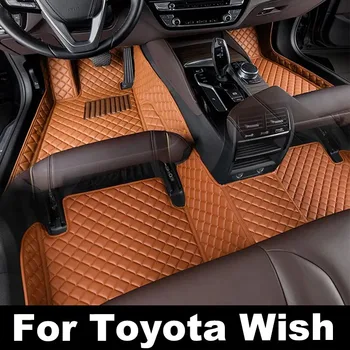 Automobiliniai grindų kilimėliai Toyota Wish 2010-2021 2011 2012 2013 2014 Custom Auto Foot Pads Automobile Carpet Cover interjero aksesuarai
