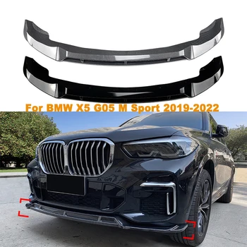 Automobilio priekinio buferio lūpų skirstytuvo difuzoriaus kėbulo rinkiniai Spoilerio buferio apsaugos priedai, skirti BMW X5 G05 M Sport 2019-2022