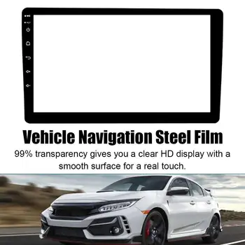 Automobilio radijo grūdinto stiklo apsauginė plėvelė Automobilinė plėvelė, skirta 9 ir 10,1 colių radijo stereofoniniam GPS pilnam LCD ekrano apsaugai
