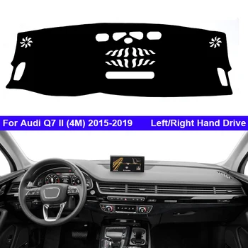 Automobilio vidinis prietaisų skydelio dangtelis Audi Q7 II (4M) 2015 - 2019 Auto Dash Mat kilimas Cape Sun shade Dashmat Rug 2018 2017 2016