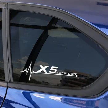 Automobilio šoninių langų lipdukai Vandeniui atsparus atspindintis stilius Išorės derinimo priedai Vinilo plėvelės lipdukai BMW X5 F15 E70 E53 G05