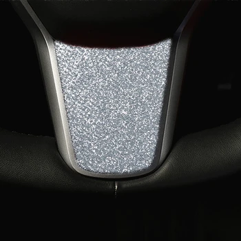 Automobilių aksesuarai Tesla Model 3 2019 2020 2021 2022 Party Glitter Powder 1PCS Prabangus vairo apdailos dangtelis
