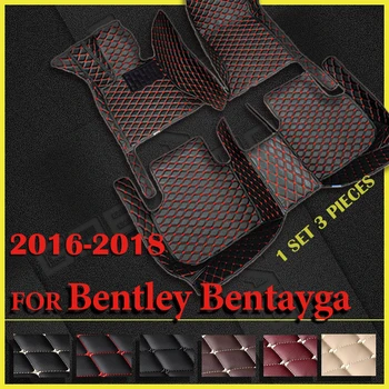 Automobilių grindų kilimėliai Bentley Bentayga Penkios sėdynės 2016 2017 2018 Custom Auto Foot Pads Automobilių kilimų dangtis Interjero aksesuarai
