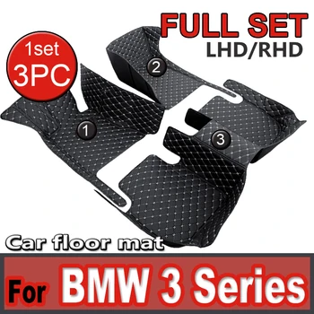 Automobilių grindų kilimėliai BMW 3 serijos MK5 E90 2006~2011 Kilimėliai Apsauginis padas Prabangūs odiniai kilimėliai Kilimai Automobilių aksesuarai 323i 325i