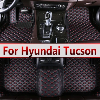 Automobilių grindų kilimėliai Hyundai Tucson NX4 2022 2023 m. kilimai Prabangūs odiniai kilimėliai Kilimėliai Anti Dirty Pad Interjero dalys Automobilių aksesuarai