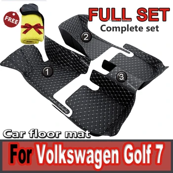 Automobilių grindų kilimėliai Volkswagen VW Golf 7 7.5 GTE GTD GTI 2012~2020 Kilimai Odiniai kilimėliai Kilimėliai Pagalvėlės Salono dalys Automobilių aksesuarai
