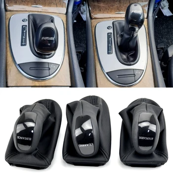 Automobilių priedai Mercedes Benz W211 automatiniam greičio pavarų perjungimo lazdelės perjungimo rankenėlės rankenos svirtis HandBall Gaiter bagažinės odinis dangtelio dėklas