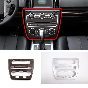 Automobilių stilius ABS Chrome Automobilio oro kondicionieriaus skydelis Mygtukų rėmo lipdukai Land Rover Freelander 2 2013-2015 automobilių aksesuarai