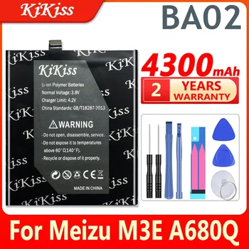 BA02 Baterija Meizu Meilan M3E A680 A680Q serijos mobiliųjų telefonų baterijos Meilan M3E + dovanų įrankiai
