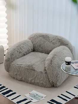 Baldai Pliušinė sofa Kėdė Pagrindinis Svetainė Dizaineris Laisvalaikio fotelis Fotelis Tingi sofa Prabangus miegamasis Viengulės sofos Kėdės