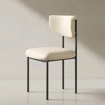 Balta šiaurietiška valgomojo kėdė dizainas Modernus biuro valgomojo kėdė Salonas Atsipalaiduokite Ergonomiškas laukimas Sedie Cucina Viešbučio baldai
