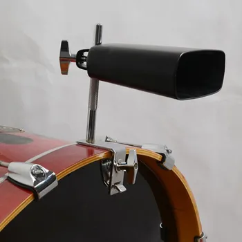 Bass Drum Cowbell Connector Holder Clamp Percussion Music Instrument Mount Accessories Patvari L formos strypo jungtis
