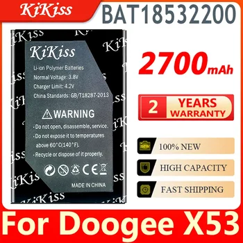 BAT18532200 Baterija DOOGEE mobiliųjų telefonų atsarginių dalių pakeitimui DOOGEE X53 x 53 išmaniajam mobiliajam telefonui Batteria Batterie ACCU