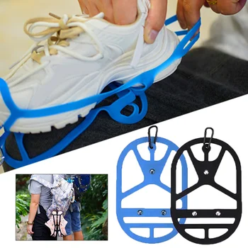 Batų pakabinimo spaustukai Avalynės spaustukai Pakabinkite papildomus batus Laipiojimo kelionė Lauko batų saugykla Sportinių batų lentyna Batų dėklas Priedai