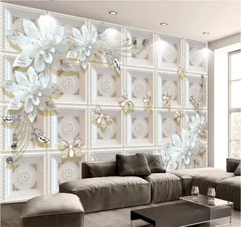 beibehang custom Papuošalų dėžutė Sieninis popierius Freska Retro tapetai svetainei Sofa TV fonas Sienų popierius 3D sienų tapyba