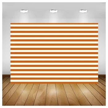 Besiūlės oranžinės ir baltos horizontalios juostelės linijos Įspėjamasis fonas Grafika Šiuolaikinio gimtadienio vakarėlio portretas Fotostudijos rekvizitai