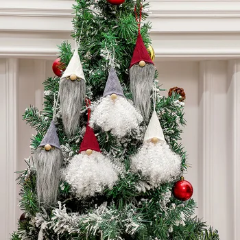 Beveidis pagyvenęs pakabukas Kalėdų eglutės dekoravimo scenos dekoravimo reikmenys Lėlės pakabukas 2024 Karštas pardavimas