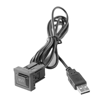 Car Dash Flush Mount AUX USB prievado skydelis Dvigubas USB prailginimo adapterio kabelis Aukštos kokybės automobilių elektronikos priedai