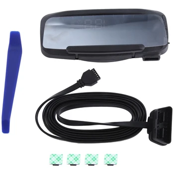 Car Head-Up Display Car HUD Universal OBD2 GPS Spidometras Odometras, kaip parodyta Lengva įdiegti