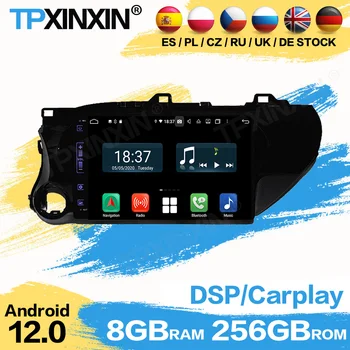 Car Radio Coche With Bluetooth Android for Toyota Hilux 2016 2017 2018 GPS Navi Automotive Multimedia Stereo Imtuvo pagrindinis blokas
